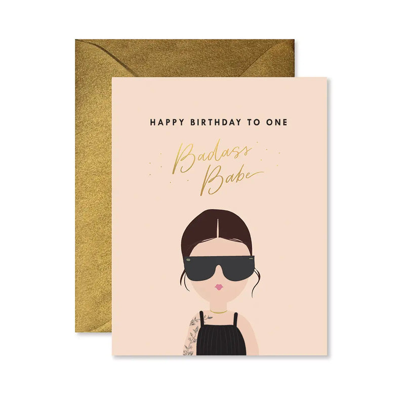 Badass Babe Birthday Card