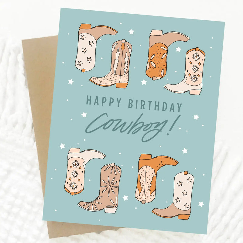 Happy Birthday Cowboy Card