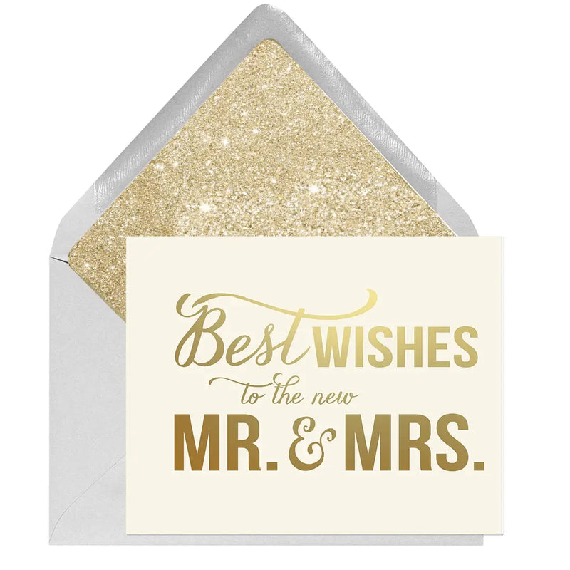 Best Wishes Mr. and Mrs. Wedding Card