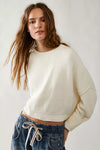 Free People Easy Street Crop Pullover