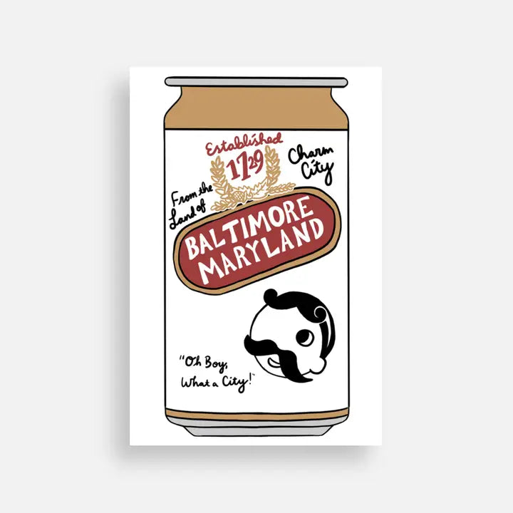 Baltimore Natty Boh Beer Postcard