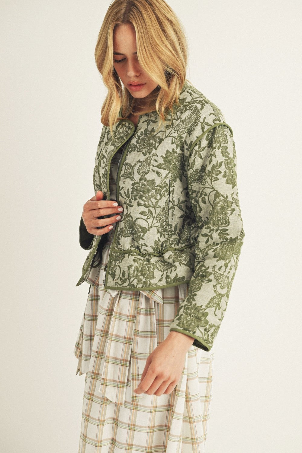 Botanical Quilted Jacket