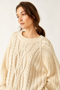 Free People Frankie Cable Sweater