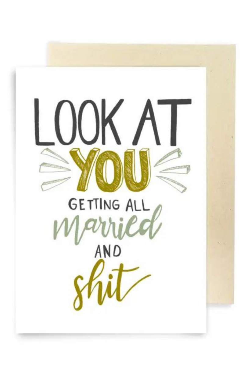 Married And Shit Greeting Card