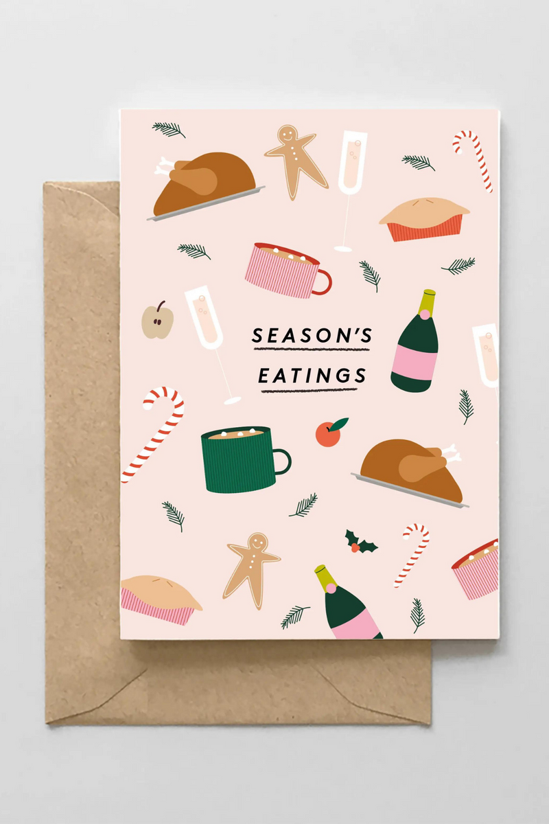 Season's Eatings Greeting Card