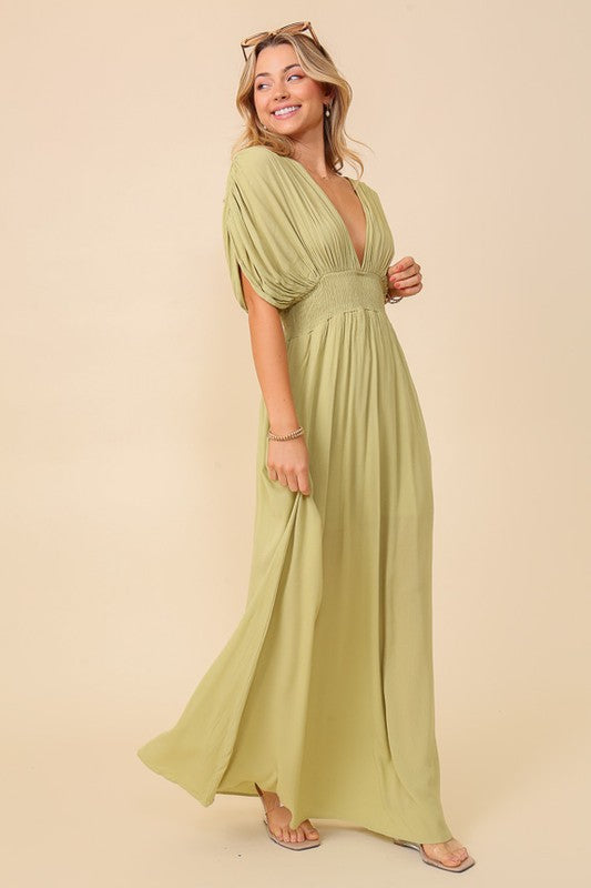 Summer Spring Vacation Sundress Lined Maxi Dress Brightside Boutique