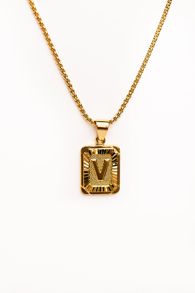 Catalina Initial Pendant Necklace