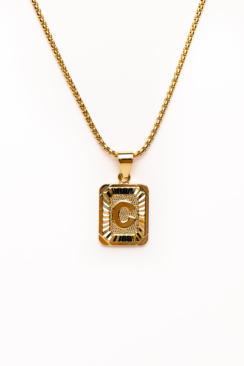 Catalina Initial Pendant Necklace