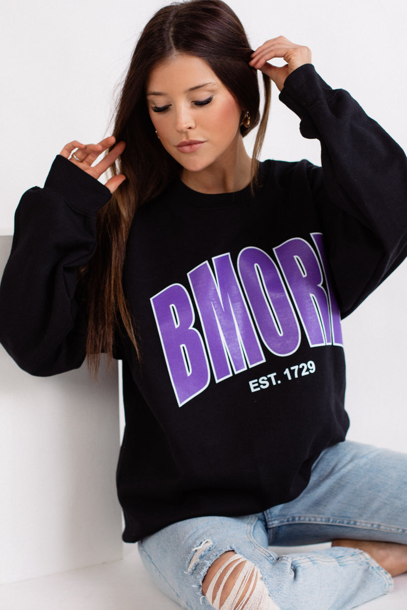 Bmore Varsity Crewneck Sweatshirt by Brightside