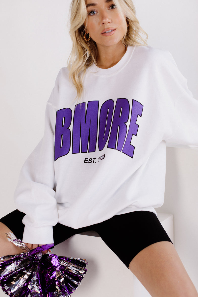 Bmore Varsity Crewneck Sweatshirt by Brightside