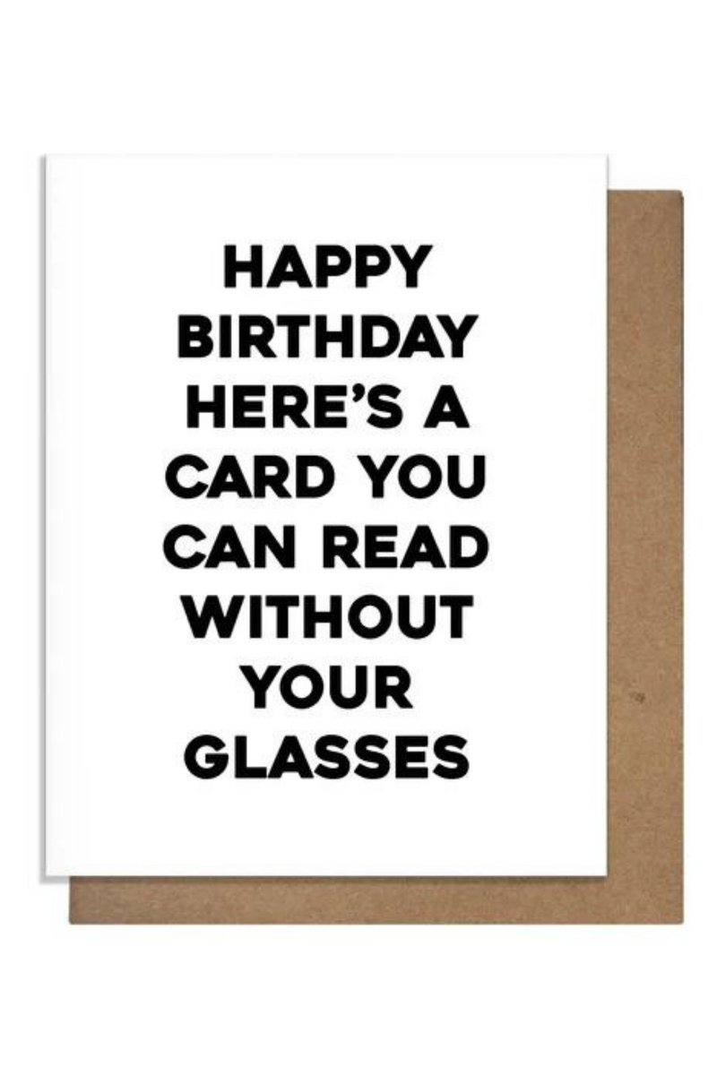 Glasses Birthday Card