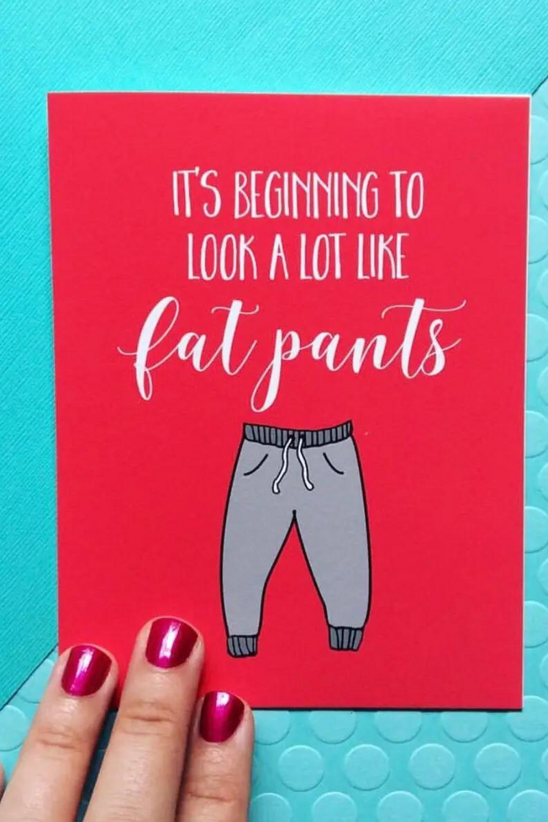 Fat Pants Christmas Card