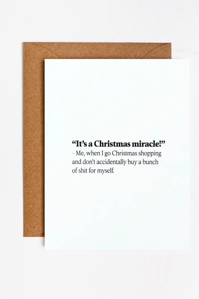 Christmas Miracle Greeting Card