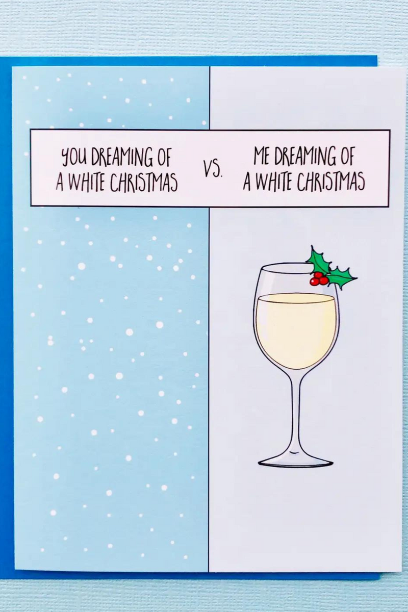 Dreaming Of A Wine Christmas Card