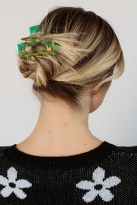 Kinsley Checkered Hair Clip