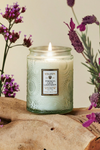 Voluspa Small Embossed Glass Jar - French Cade Lavender